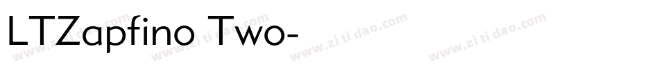 LTZapfino Two字体转换
